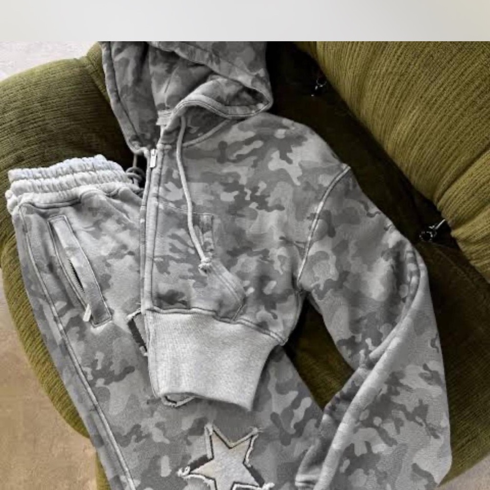 Gray Camouflage Women's Jumpsuit